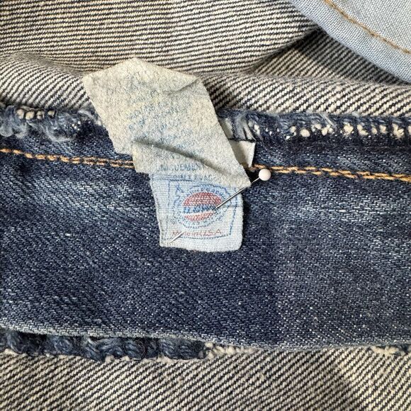 vintage Polo Ralph Lauren Skirt Womans 10 Jean Mini Blue Denim Union Made - Picture 9 of 10